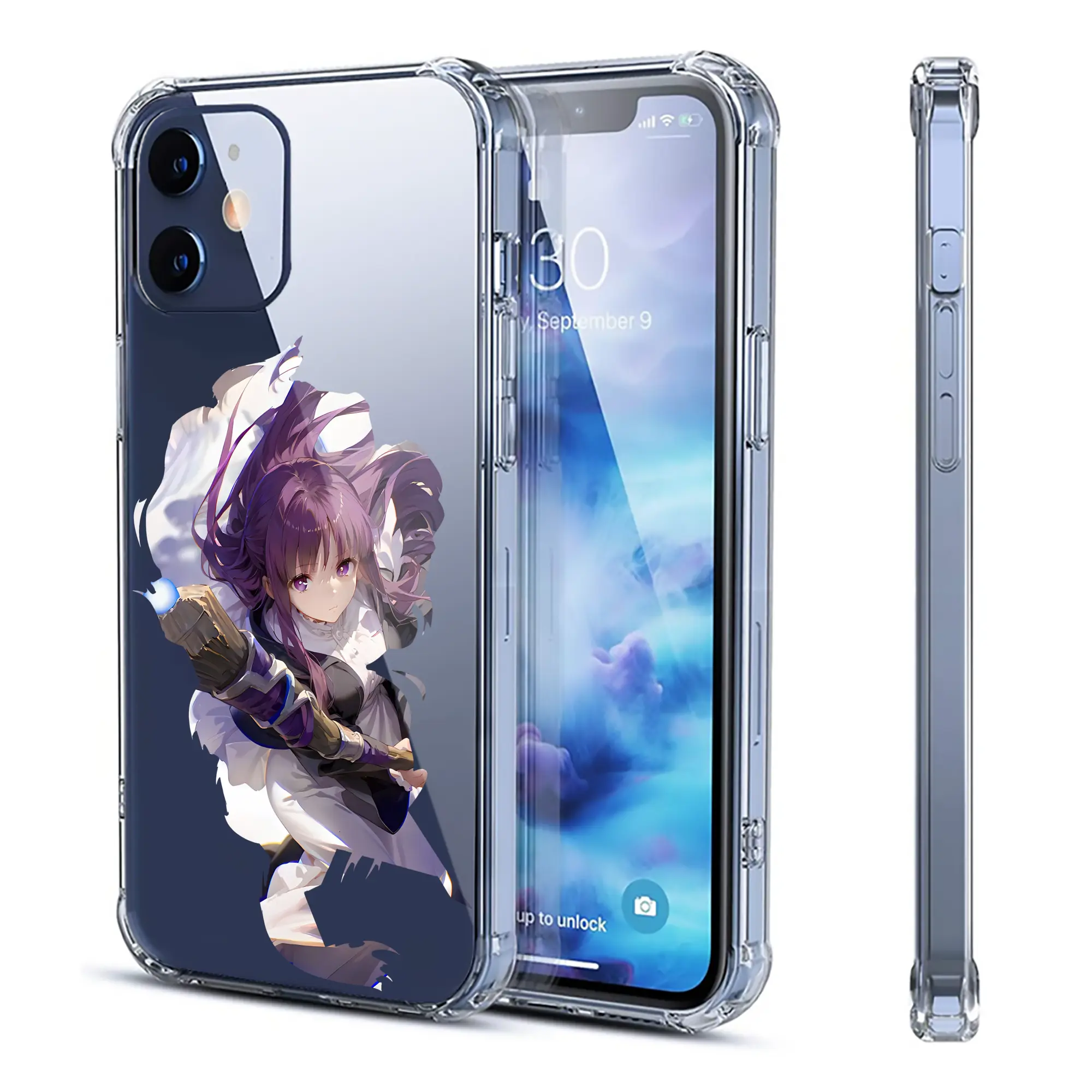 葬送のフリーレン（Frieren） グッズ,フェルン（Fern） - IPhone 12シリーズ対応 ・ 透明スマホケース ・ クリアソフトケース ・ TPU素材 ・ 耐衝撃 ・ 高密着 ・ 防汚 防指紋 ・ 簡単着脱